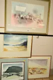 'TRELEDDYD FAWR', a watercolour painting of a welsh farmhouse, signed by John Morris, Pen-Y-Ghent', all mounted, framed and glazed, sold Nov 2018