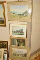 a watercolour painting of the Yorkshire Dales, signed bottom right, by Angus Rands, 1964, watercolour, sold Nov 2018