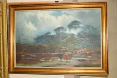 In the isle of arran by Henry Hadfield Cubley, 1919, oil on canvas, sold Nov 2018
