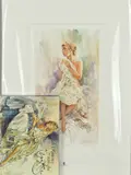 A glance by Gordon King, print, sold Nov 2018