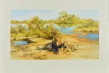 In the cool of the evening by David Shepherd, print, sold Nov 2018