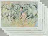 HORSE WHISPERER' five limited edition prints of a woman and four horses by Gary Benfield, print (other), sold Nov 2018