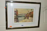 Winter Brook Walk, West End, Derby, watercolour, signed lower right, by Michael Crawley, watercolour, sold Oct 2018