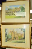 Worcester college, oxford by Valerie Petts, 1995, watercolour, sold Oct 2018