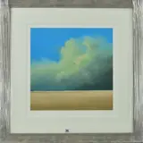 CHRISTMAS SHORE' a limited edition print 34/250 of a family walking along a deserted beach by Lawrence Coulson, print, sold Oct 2018