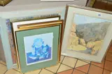 to include a pen and wash study of a quarry, signed chuter, mounted by Six Pictures And Prints, print, sold Oct 2018