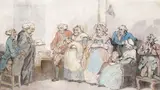 The Wigsteads: A Christening Pen by Thomas Rowlandson, Pen, ink and watercolour, offered Mar 2018