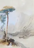 Lake scene Watercolour over pencil 32 x 23cm; 12½ x 9in by Thomas Miles Richardson, Watercolour over pencil, sold Mar 2018