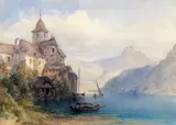Ischl, Saxon Switzerland, 1876 Signed Watercolour 24.5 x 34.5cm; 9½ x 13½in by William Callow, Watercolour, sold Mar 2018