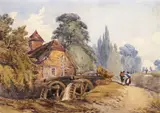 The Watermill at Lee, North Devon Signed and dated 43? Watercolour 25.5 x 35.5cm; 10 x 14in by William Callow, Watercolour, sold Mar 2018