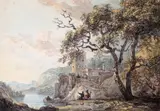 A landscape with a castle Inscribed verso Thomas Paul Sandbys/My father’s doing Watercolour 13 x 18cm; 5 x 7in by Paul Sandby, Watercolour, sold Mar 2018