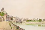 Le Tréport Signed, titled and dated 1888 Watercolour 20.5 x 31cm; 8 x 12¼in by Charles Chateauverd, 1888, Watercolour, offered Mar 2018