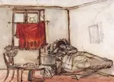 Luxe et Indigence Signed, inscribed Bon Genre, no by Louis-Marie Lanté, 1789, Pencil, sold Mar 2018