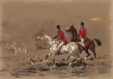 Hunting scenes A pair, both signed and dated 1847 Both watercolour Each 25 x 35cm; 10 x 13¾in (2) by Henry Alken Sen., 1847, watercolour, sold Mar 2018