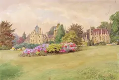 Views of Tyntesfield, Wraxall, Somerset A pair, both signed, unframed Each 23 x 33cm; 9 x 13in With a framed watercolour view of Cottages in Clyst St by Thomas Nicholson Tyndale, watercolour, sold Mar 2018