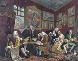 Marriage a-la-mode The set of six, engravings by B by William Hogarth, print (other), sold Mar 2018