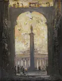 The Regent Oil on board 24 x 18cm Provenance: The Open Eye Gallery, Edinburgh by Geoffrey Roper, Oil on board, sold Feb 2018