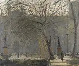 Parliament Square Signed Oil on canvas 51 x 61cm Provenance: John Whibley Gallery, London, purchased by R by Ken Howard, Oil on canvas, sold Feb 2018