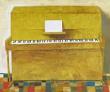 The Yellow Piano Signed with initials and dated 94 Oil on board 50 x 60cm by Z. G., Oil on board, sold Feb 2018