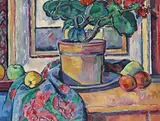 Still life of fruit Oil on canvas 50 x 65cm by Wieslow Pilansky, Oil on canvas, sold Feb 2018