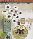 Ace of Diamonds Signed and dated 1997, also signed and titled verso Oil on board 59 x 49cm by Mary Fedden, 1997, Oil on board, sold Feb 2018