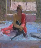 Deborah Signed by Bo Hilton Neac, Oil on canvas, sold Feb 2018