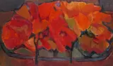 Still life Oil on board 60 x 100cm by Hilda Goldwag, Oil on board, sold Feb 2018