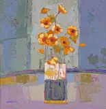 Wee Buttercups Signed and dated 2001 Oil on canvas 36 x 36cm Provenance: Portland Gallery, London, Spring Exhibition, 2002, No by Kirsty Wither, 2001, Oil on canvas, sold Feb 2018