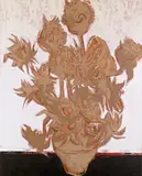 Sunflowers, after Van Gogh Signed and dated 69 Oil on canvas 127 x 101 by Walter Poole, Oil on canvas, sold Feb 2018