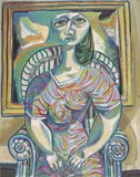 Portrait of a lady Signed and dated 1946 Oil on canvas 51 x 40cm Provenance: The London Road Gallery, Bath by Walter Poole, 1946, Oil on canvas, sold Feb 2018