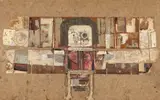 Second portrait of the artist as an aeronaut Signed, titled and dated 27/9/96 verso Mixed media with collage 25 x 40cm Provenance: Royal West of England Academy by Nigel Temple, Mixed media with collage, sold Feb 2018