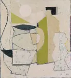 Lizard Song Line I Signed with initials and dated '01 Oil on canvas 50 x 45cm Provenance: The New Millenium Gallery, Cornwall by Jeremy Annear, Oil on canvas, sold Feb 2018
