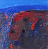 Carn Brae, Cornwall Signed and titled verso Oil on canvas 45 x 45cm by John Miller, Oil on canvas, sold Feb 2018