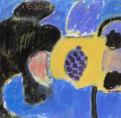 Untitled by John Harland, 1995, Oil on board, sold Feb 2018