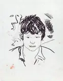 Study of Byron, 1980 Signed and dated 79 and numbered 20/60 Lithograph 51 x 41cm Provenance: Possibly The Mezzanine Gallery by David Hockney, Lithograph, sold Feb 2018