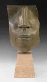 The Sybil's Mask Stamped with monogram and numbered 4.10 Bronze on a stone plinth 49.5cm high Provenance: Beaux Arts, Bath, 10th November, 1994 by Ralph Brown, Bronze on a stone plinth, sold Feb 2018