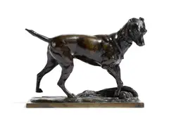 On a by Jacques-Auguste Fauginet, bronze, offered Jan 2018