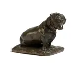 The base by Major Cecil Hew Brown, bronze, sold Jan 2018