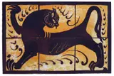Tiger a lithograph on paper by Bernard Leach, lithograph on paper, sold Dec 2017