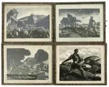 Ploughing by Clare Leighton, print (other), sold Dec 2017
