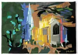Long Sutton, a limited edition wool wall hanging, in colours signed lower right, 210 x 168cm by John Piper, print, sold Dec 2017