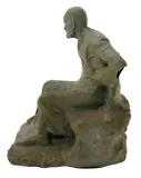 Sigmund Freud, a grey fibreglass maquette signed and titled to base in the casting Freud Statue Committee, Nemon 24cm by Oscar Nemon, sculpture, offered Dec 2017