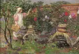 Apple picking Signed Oil on panel 35 x 51.5cm Provenance: Lots 1-11 The Property of a Lady of Title by Lexden Lewis Pocock, Oil on panel, sold Nov 2017