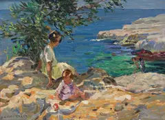 The Red Ball Signed Oil on panel 30 x 40.5cm Provenance: Sotheby's, London, 12 November 1986, Lot 135 Lots 1-11 The Property of a Lady of Title by Dorothea Sharp, Oil on panel, sold Nov 2017