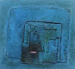 Untitled by Robert Woolner, Mixed media with collage, sold Nov 2017