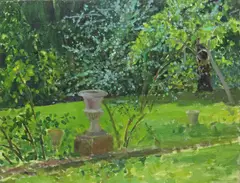 The Terrace, 1984 Oil on canvas 35 x 46cm Provenance: Redfern Gallery, London, 8th January, 1985 The Collection of the late Dr by Norman Stevens, Oil on canvas, sold Nov 2017