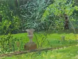 The Terrace, 1984 Oil on canvas 35 x 46cm Provenance: Redfern Gallery, London, 8th January, 1985 The Collection of the late Dr by Norman Stevens, Oil on canvas, sold Nov 2017
