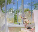 The Garden Studio Signed Oil on canvas 103 x 120cm Exhibited: Royal Scottish Academy, 1982, Cat by Gordon Stewart Cameron, Oil on canvas, sold Nov 2017