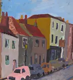 A Clifton scene by Caroline le Breton, Oil on board, sold Nov 2017
