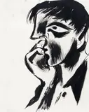 Scillonian Head Black ink 25.5 x 20.5cm Provenance: Christopher Hull Gallery, London Exhibition No by John Craxton, ink, sold Nov 2017